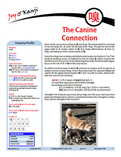 Cover of essay 1988 on 嗅 (smell), titled "The Canine Connection"