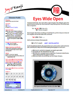 Cover of essay 2079 on 瞳, titled "Eyes Wide Open"