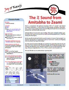 Cover of essay 2120 on 弥, titled "The ミ Sound from Amitabha to Zeami"